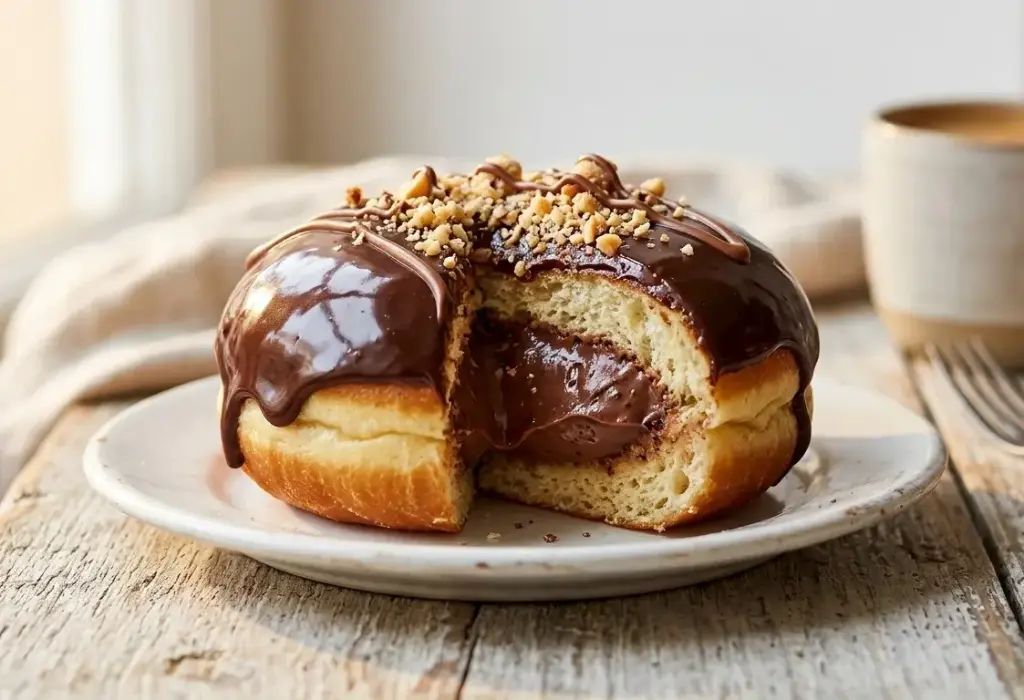 Mini Dona Chocolate Relleno Manjar