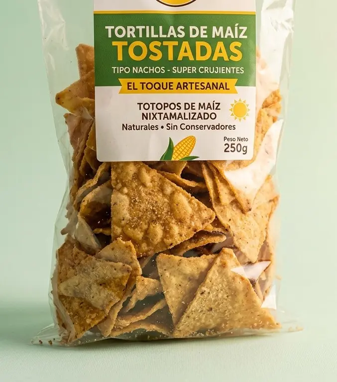 Tortillas de Maiz Tostadas (Nachos)